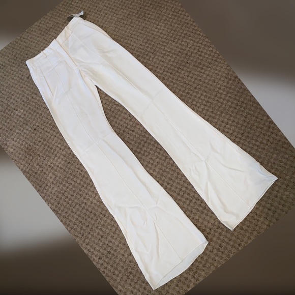 Victoria Beckham Cady Drape Flare Pants